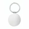 Porte-clés personnalisé rond / métal-bambou – Image 3