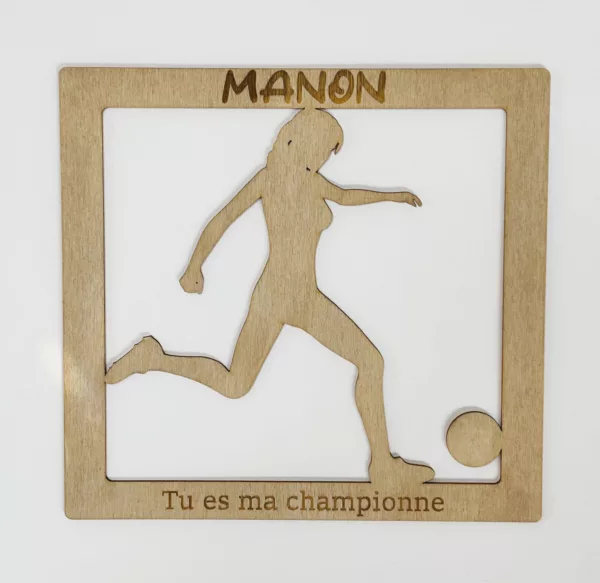 Football fille - Tableau à personnaliser
