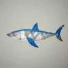 Tableau de Requin géométrique en bois - Concept de puzzle mural DIY