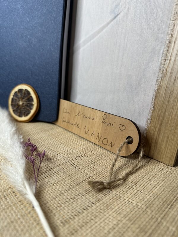 Marque page en bois personnalisé